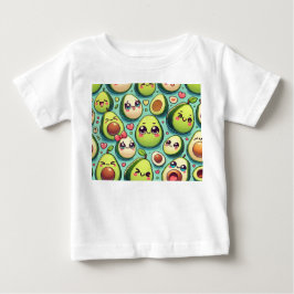 Camiseta Para Bebê Abacates Adoráveis