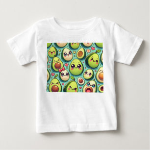 Camiseta Para Bebê Abacates Adoráveis