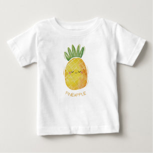 Camiseta Para Bebê Abacaxi