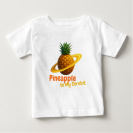 Camiseta Para Bebê Abacaxi no meu Corebit