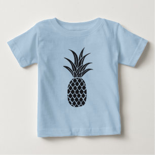 Camiseta Para Bebê Abacaxi Silhouette Toddler Tee