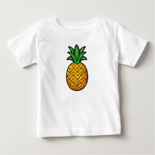 Camiseta Para Bebê Abacaxi tropical: Flavor do Verão