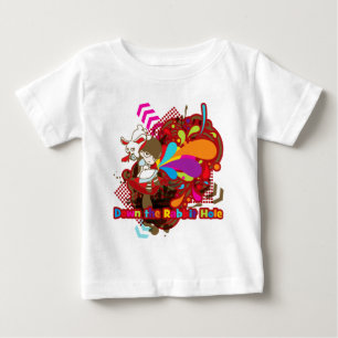 Camiseta Para Bebê Abaixo o Buraco do Coelho