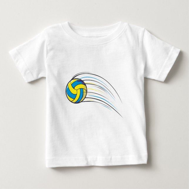 Camiseta Para Bebê Abanada do voleibol (Frente)