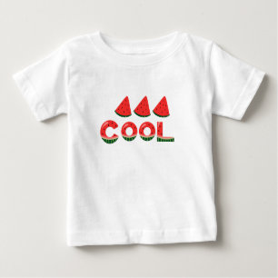 Camiseta Para Bebê Abate de Verão Melancia