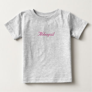 Camiseta Para Bebê Abbagail
