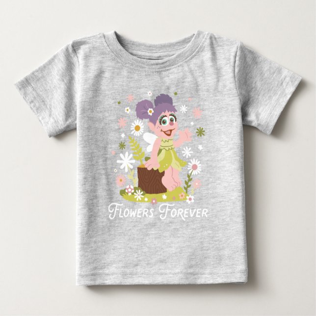 Camiseta Para Bebê Abby Cadabby | Flores para sempre (Frente)