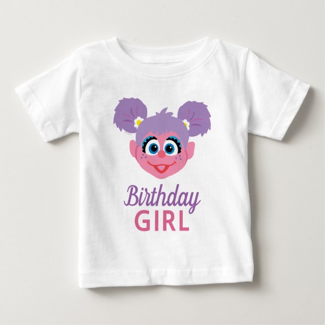 Camiseta Para Bebê Abby Cadabby | Rosto de Flor | Garota de Aniversár (Frente)