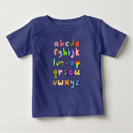CAMISETA PARA BEBÊ ABC