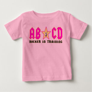 Camiseta Para Bebê abcdpink