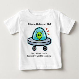 Camiseta Para Bebê Abducção estrangeira