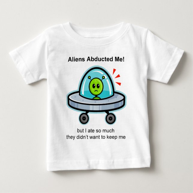 Camiseta Para Bebê Abducção estrangeira (Frente)