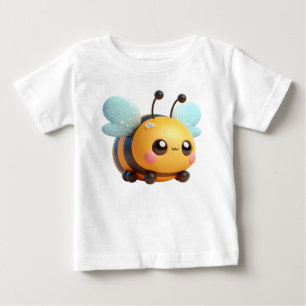 Camiseta Para Bebê Abelha Adorável