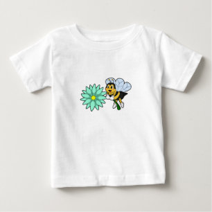 Camiseta Para Bebê Abelha com Flor.PNG