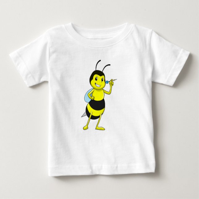 Camiseta Para Bebê Abelha nas Trevas com Dart (Frente)