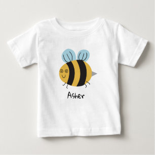 Camiseta Para Bebê Abelha Personalizada