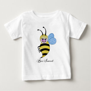 Camiseta Para Bebê Abelhas De Cana-De-Água Com Sorriso Feliz