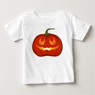 Camiseta Para Bebê Abóbora de sorriso