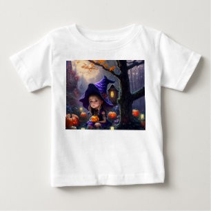 Camiseta Para Bebê abóbora/fantasia/Halloween/desenho animado