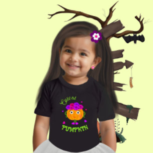 Camiseta Para Bebê Abóbora fofa