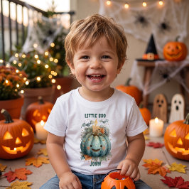 Camiseta Para Bebê Abóbora Little Boo para Meninos