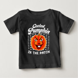 Camiseta Para Bebê Abóbora Mais Legal do Canteiro – Halloween Diverti