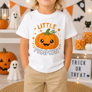 Camiseta Para Bebê Abóbora Pequena Crianças Bonitas Halloween Abóbora