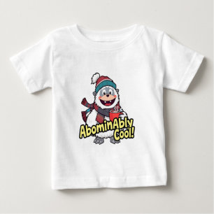 Camiseta Para Bebê Abominavelmente Legal Winter Yeti Design