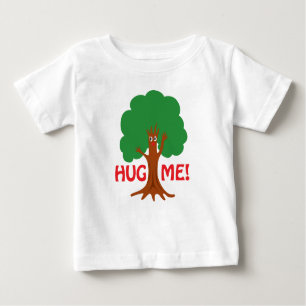 Camiseta Para Bebê Abraça-Me!Hugger Árvore