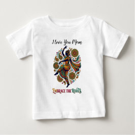 Camiseta Para Bebê Abraçar a Dança das Raízes