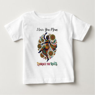 Camiseta Para Bebê Abraçar a Dança das Raízes