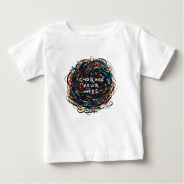 Camiseta Para Bebê Abrace sua mess