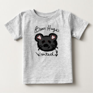 Camiseta Para Bebê Abraços de Urso Queriam Camisa-T