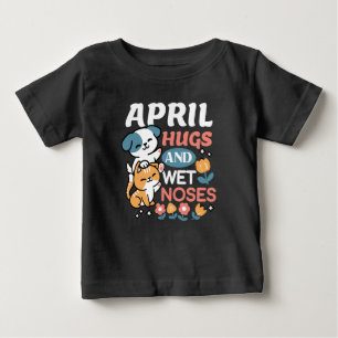Camiseta Para Bebê Abraços, Narizes Molhados e Primavera - Pet Reprod