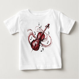 Camiseta Para Bebê Abstract Violin Baby Jersey
