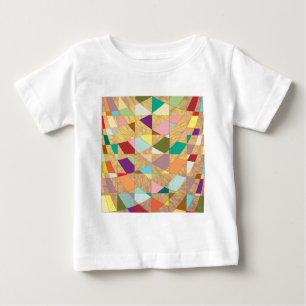 Camiseta Para Bebê Abstrato Cores Sun Burst