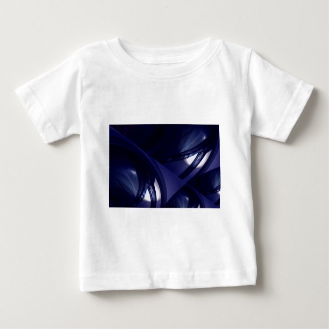 Camiseta Para Bebê Abstrato de Fantasia de Abstrato Futurística (Frente)