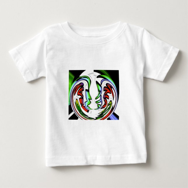 Camiseta Para Bebê Abstrato Face Hakuna Matata Art Impressão (Frente)