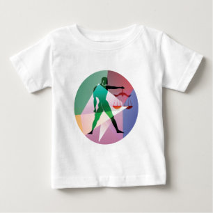 Camiseta Para Bebê abstrato libra