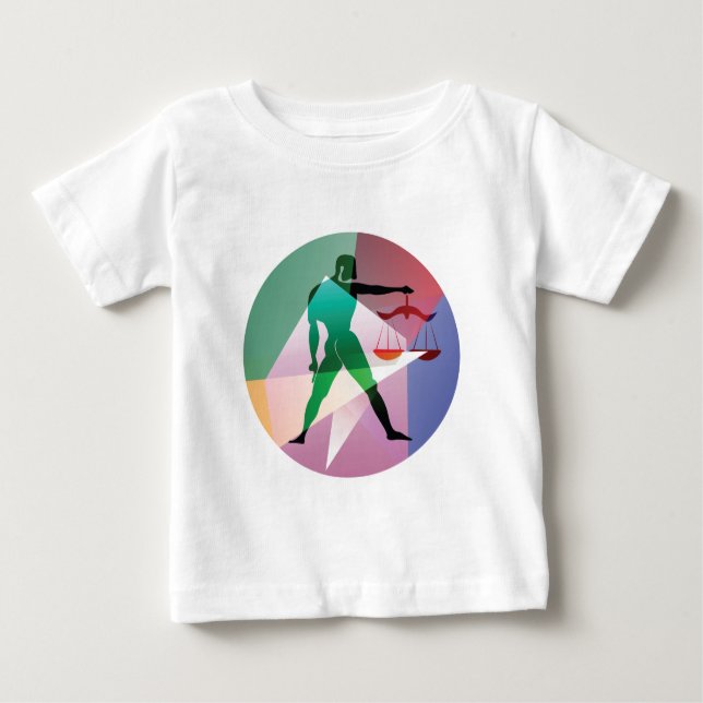 Camiseta Para Bebê abstrato libra (Frente)