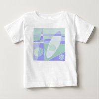 Abstrato Surfing Pastel Purple Green