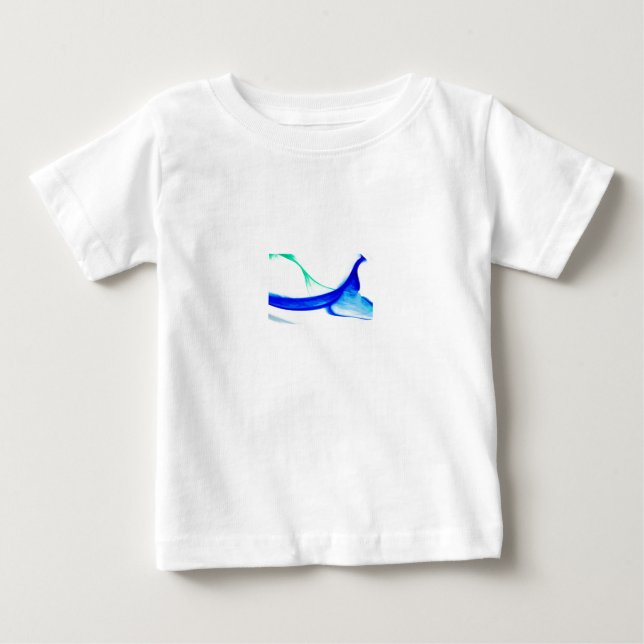 Camiseta Para Bebê Abstrato Waves Shirt Todler (Frente)