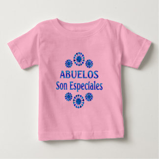 Camiseta Para Bebê Abuelos son Especiales