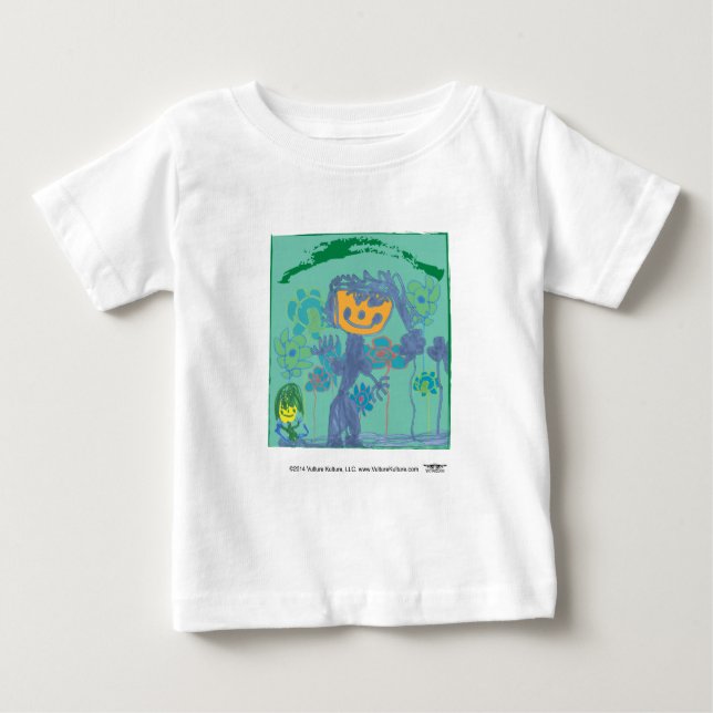 Camiseta Para Bebê Abutre Kulture® Kid Art Bebê Vestido (Frente)