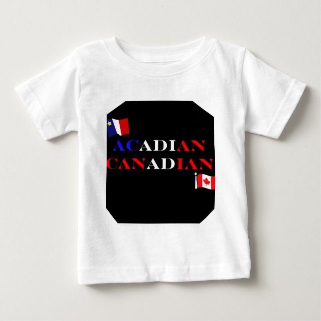 Camiseta Para Bebê Acade Canadense (Frente)