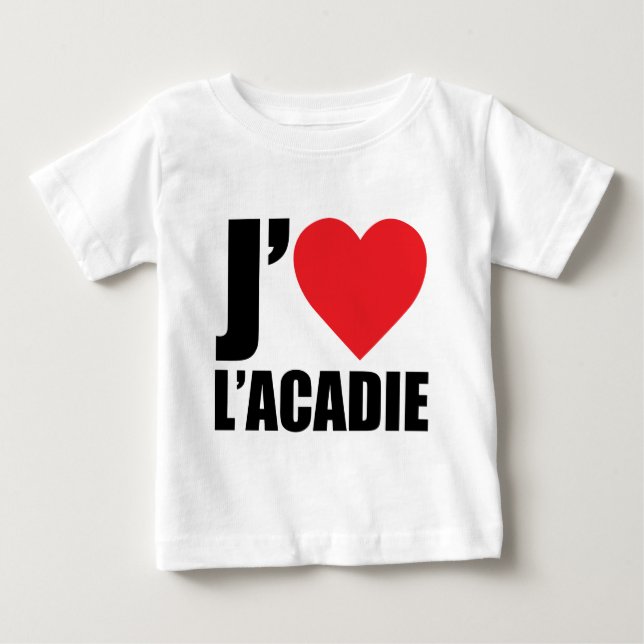 Camiseta Para Bebê Acadie de J'aimeL (Frente)