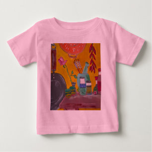 Camiseta Para Bebê Açafrão e roupa do bebê dos pimentões