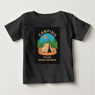 Camiseta Para Bebê Acampamento