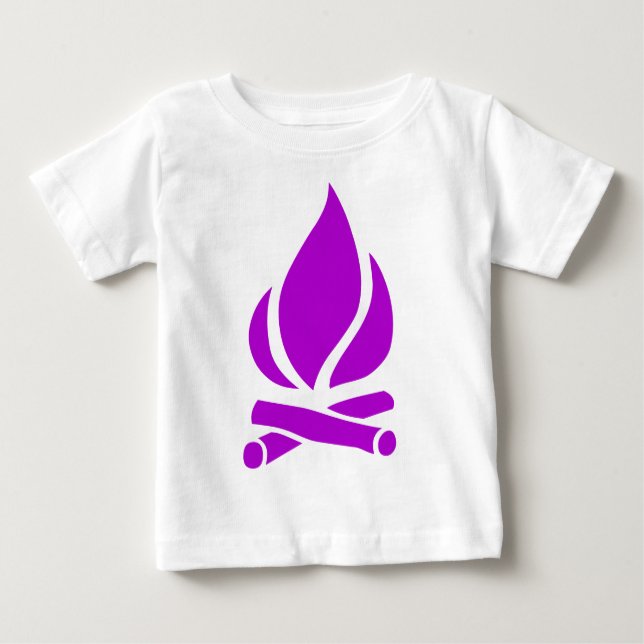 Camiseta Para Bebê Acampamento (Frente)