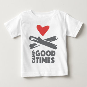 Camiseta Para Bebê Acampamento Goodtimes